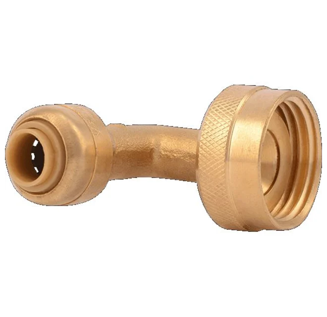 SharkBite 1/4 in. (3/8 in. OD) x 3/4 in. Brass Push Dishwasher Elbow