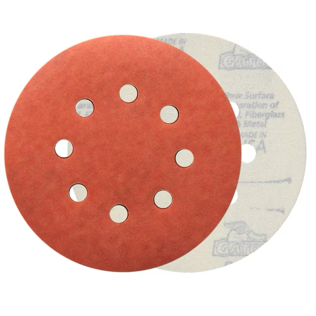 Gator 5 In 8H H/L Disc 320 Grit 15pk 5-Piece Aluminum Oxide 320-Grit Disc Sandpaper