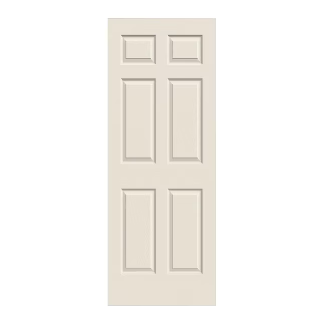 RELIABILT  6-panel Textured Hollow Core Primed Molded Composite Slab Door