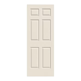 RELIABILT  6-panel Textured Hollow Core Primed Molded Composite Slab Door