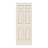 RELIABILT  6-panel Textured Hollow Core Primed Molded Composite Slab Door