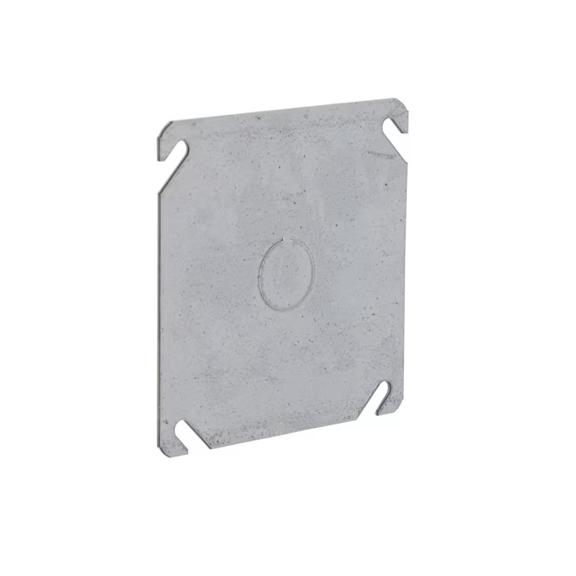 Hubbell 2 -Gang Square Gray Metal