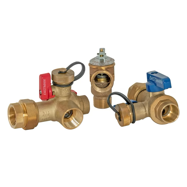 Eastman Tankless Water Heater Service Valve Kit – 3/4 in. FNPT Union x 3/4 in. FIP