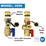 Charman Manufacturing 3/4-Dia Brass Installation Kit Tankless Gas Water Heater