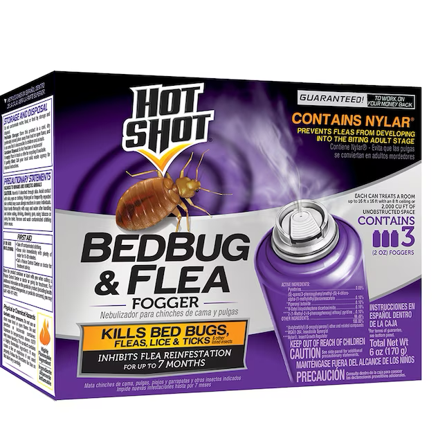 Hot Shot Bedbug and Flea 2-oz Insect Killer Fogger (3-Pack)