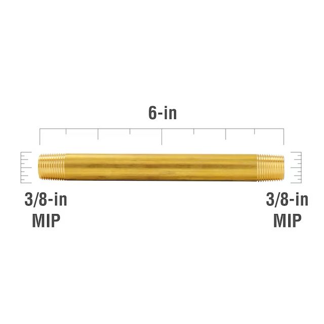 Proline Series 3/8-in x 3/8-in Threaded Male Adapter Nipple Fitting