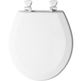 Mansfield Wood White Round Toilet Seat