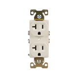 Eaton Arrow Hart 20-Amp 125-volt Industrial Duplex Outlet, Light Almond