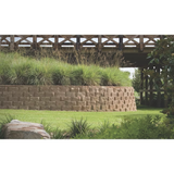 6-in H x 16-in L x 11.5-in D Tan Concrete Retaining Wall Block