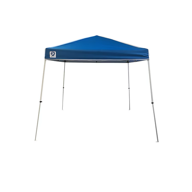 Z-Shade 10-ft x 10-ft Rectangle White Steel Frame with Blue Fabric Top Pop-up Canopy