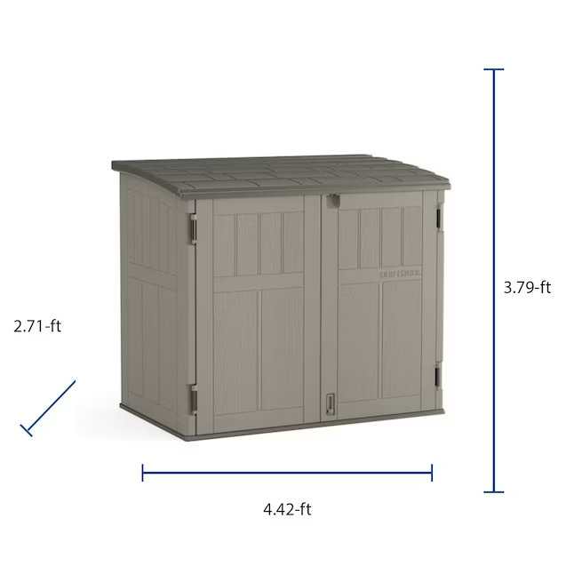 CRAFTSMAN 4-ft x 2-ft Resin Storage Shed (Floor Included)