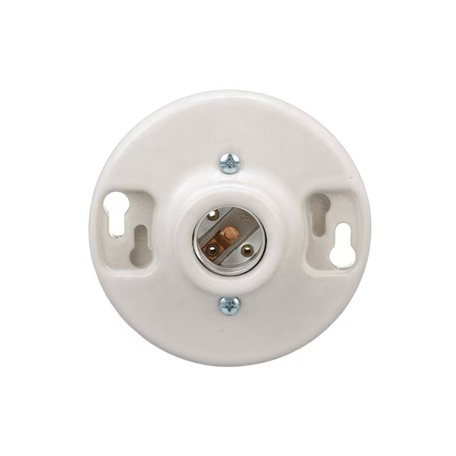 Eaton - Enchufe de techo sin llave, porcelana, 660 vatios, color blanco