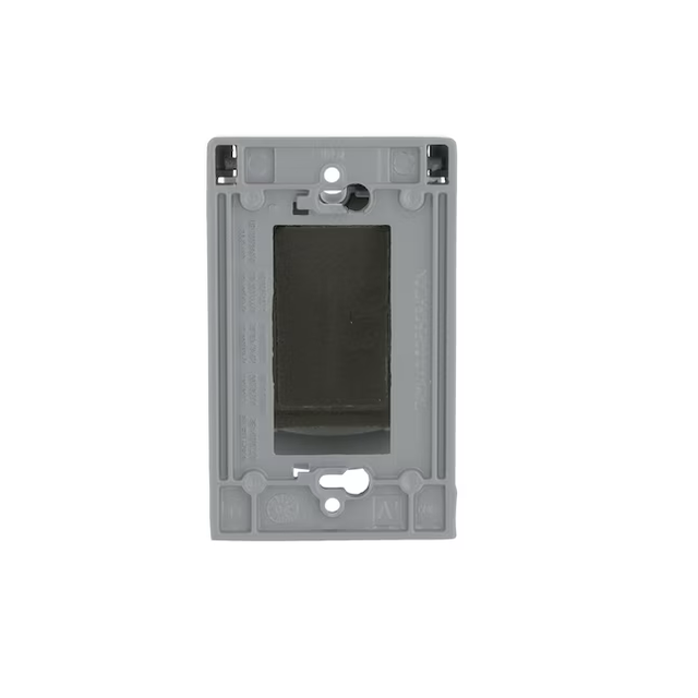 Hubbell 1-Gang Rectangle Gray Metal Weatherproof Electrical Box Cover