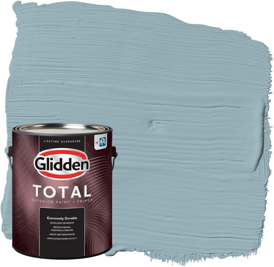 Glidden Total Exterior Paint &amp; Primer semibrillante, Mountain Stream