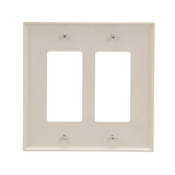 Eaton Placa de pared decorativa para interiores de policarbonato color almendra claro, tamaño mediano, 2 unidades