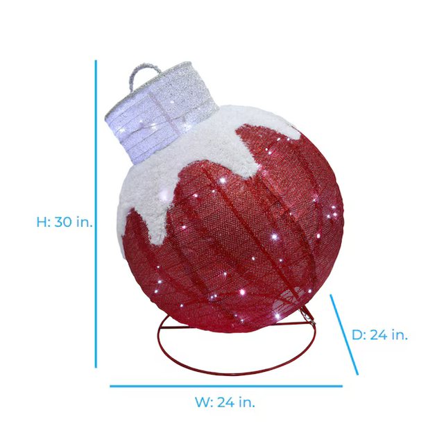 Holiday Living 2.5-ft LED Pop Up Red Ornament Decoration