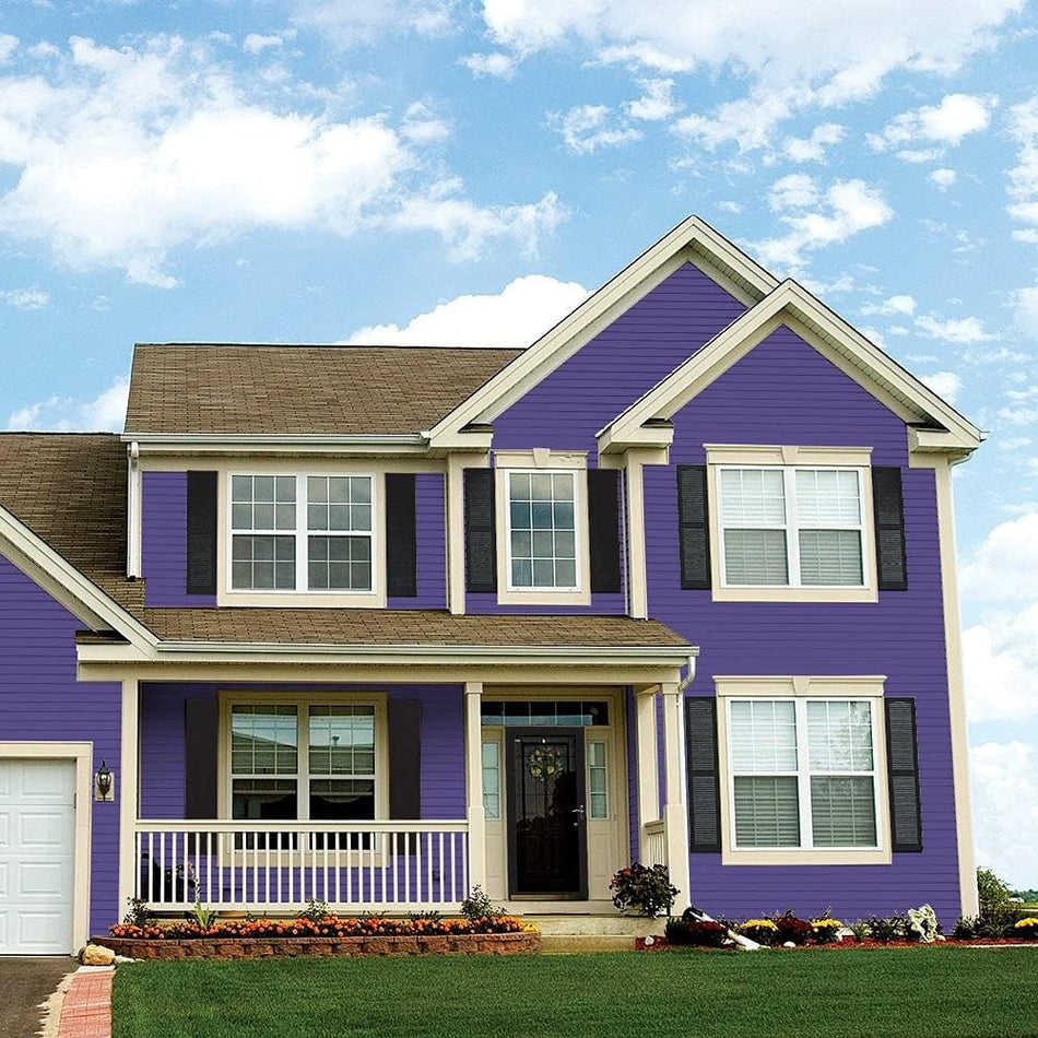 Glidden Total Exterior Paint & Primer Semi-Gloss, Eggplant