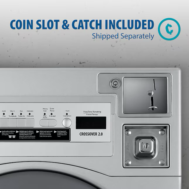 Crossover 3.5 cu ft Coin-Operated High Efficiency Front load Commercial Washer ( Stainless Steel ) ENERGY STAR Certified