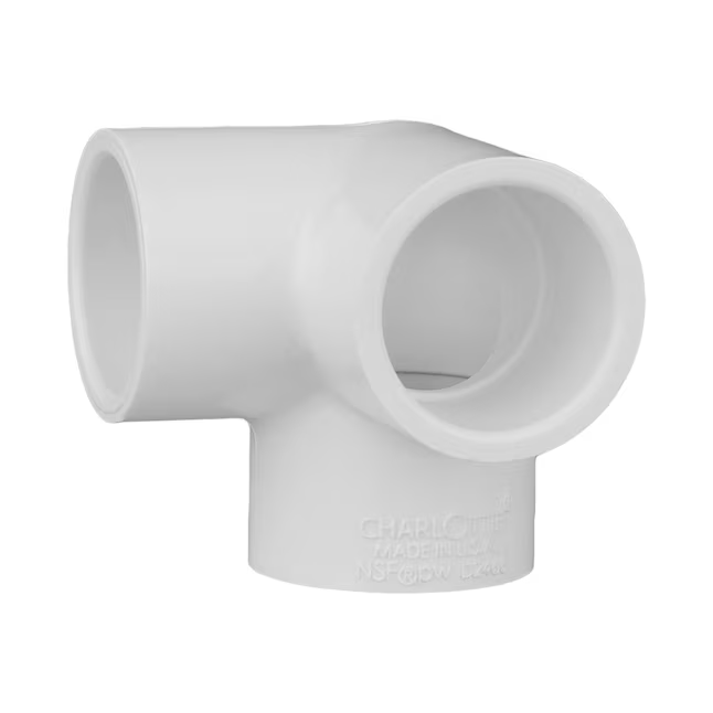 Charlotte Pipe 1-in 90-Degree Schedule 40 PVC Side Outlet Elbow