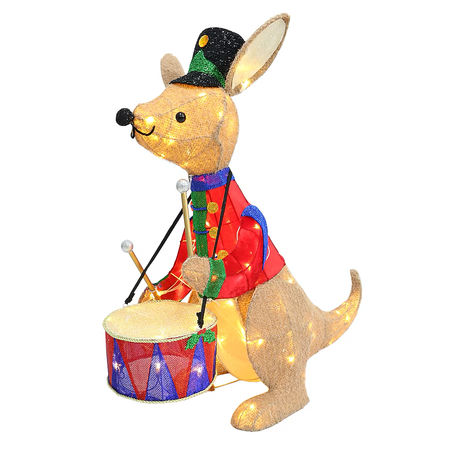 Holiday Living 3-ft LED Kangaroo Drummer Decoration