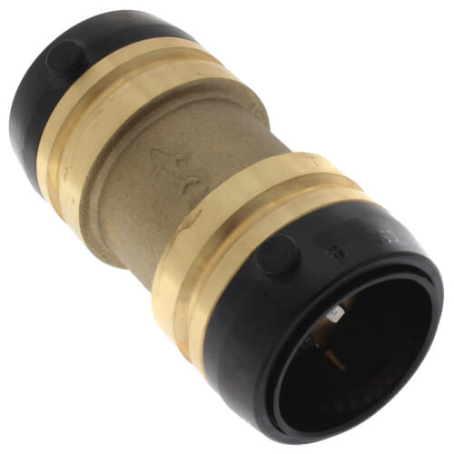 SharkBite 1-1/4 in. x 1-1/4 in. Brass Push Coupling