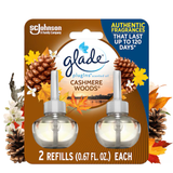 Glade Scented Oil 0.67-fl oz Cashmere Woods Refill Air Freshener (2-Pack)