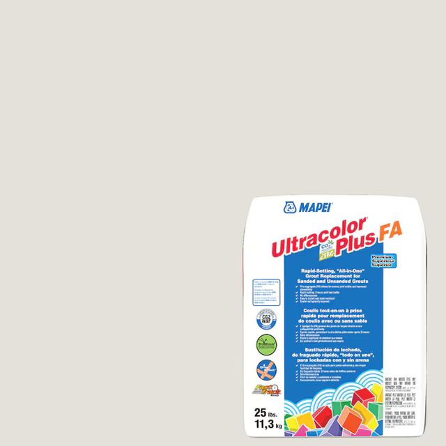 MAPEI Ultracolor Plus FA White #5000/Eggshell #5220 All-in-one Grout (25-lb)