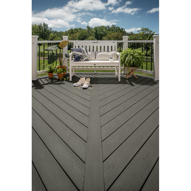 Trex Enhance Basics 8-ft Clam Shell Square Composite Deck Board