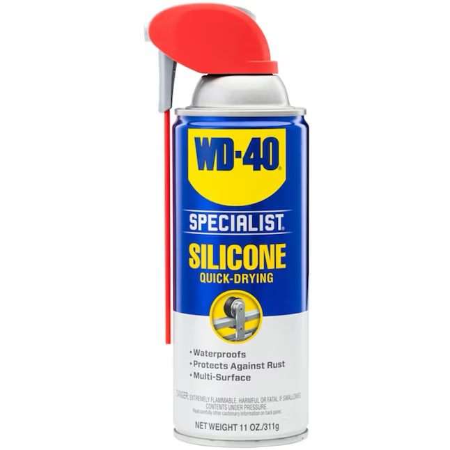 Lubricante de silicona de secado rápido WD-40 Specialist con pulverizador Smart Straw de 11 oz