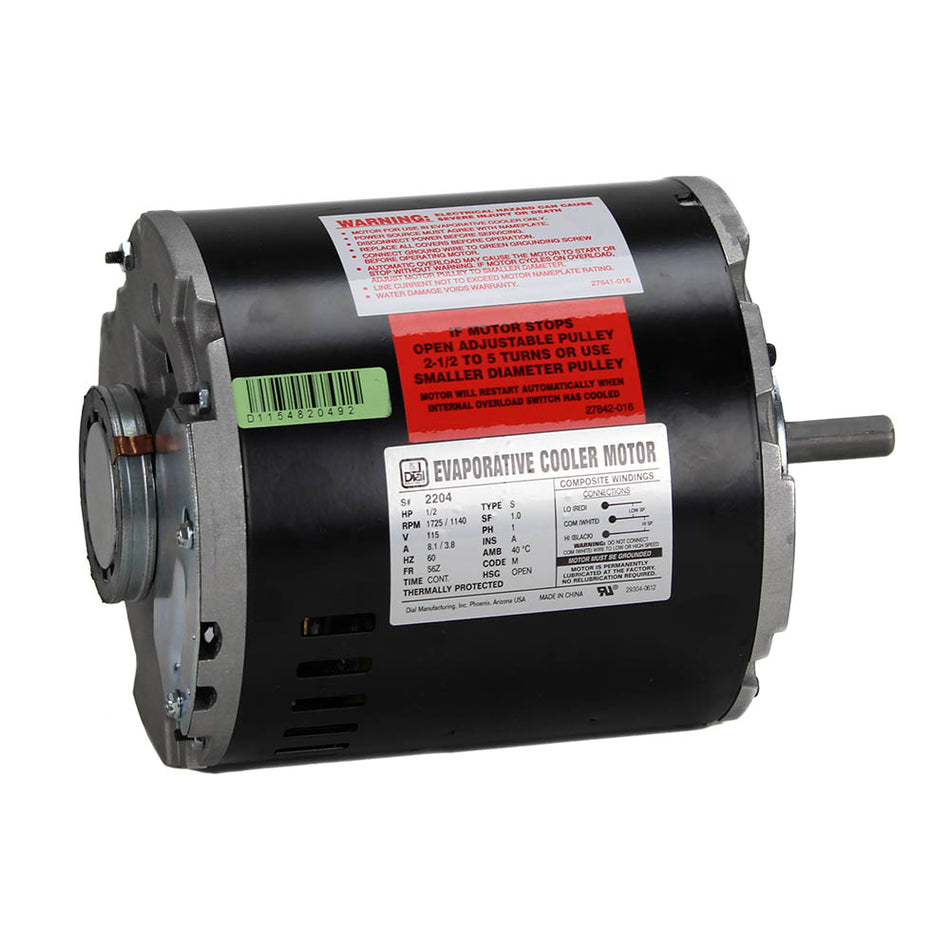 Dial  ¾ HP 2-Speed 230v Evaporative Cooler Motor