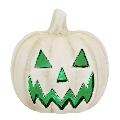 Haunted Living 20-in LED White Jack-o-Lantern Pumpkin Decoration