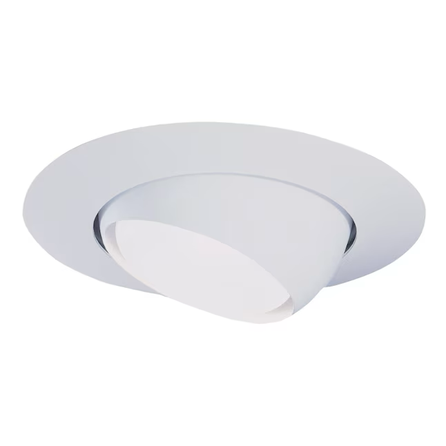 HALO 6-in White Eyeball Recessed Light Trim