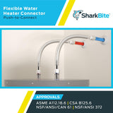 SharkBite 12-in 3/4-in Push-to-Connect Inlet x 3/4-in FIP Outlet Corrugated Stainless Steel Water Heater Connector