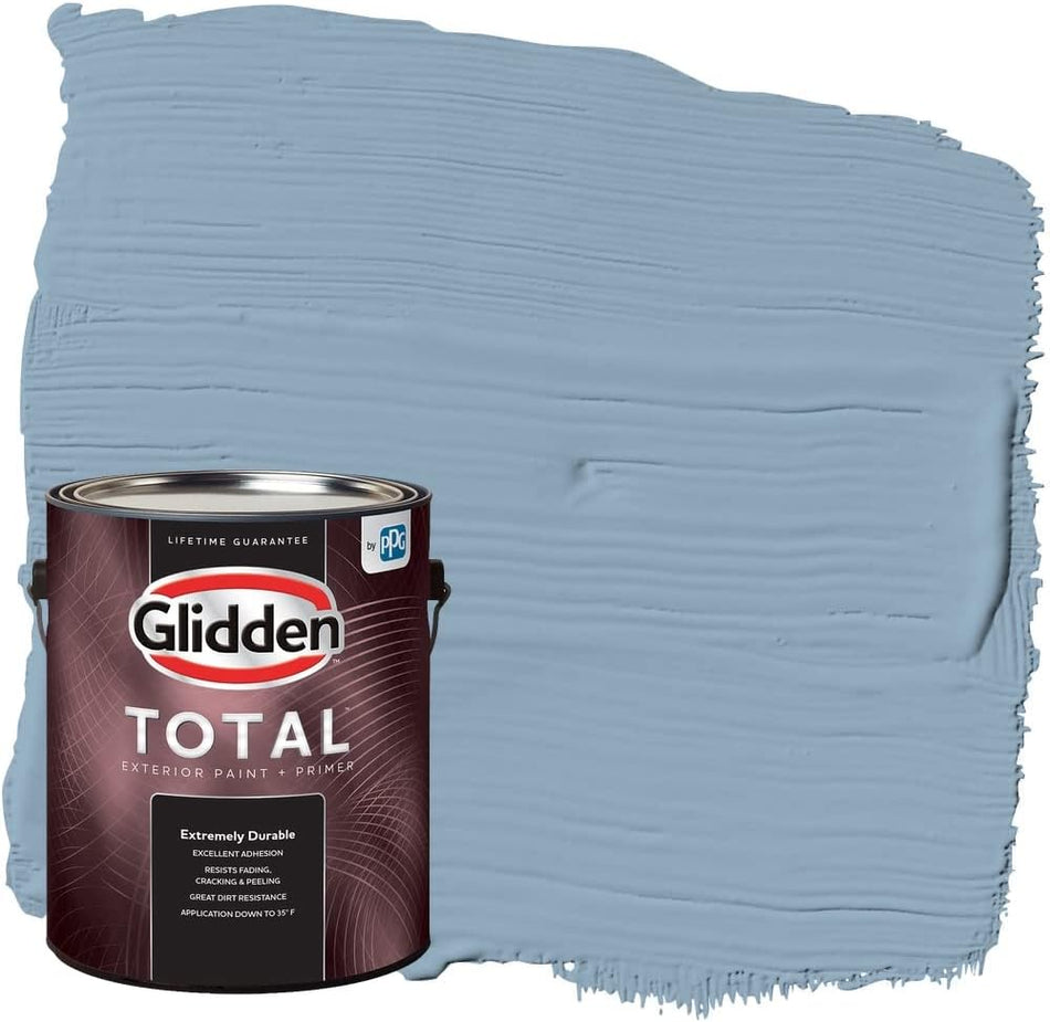 Glidden Total Exterior Paint &amp; Primer semibrillante, Dresden Dream