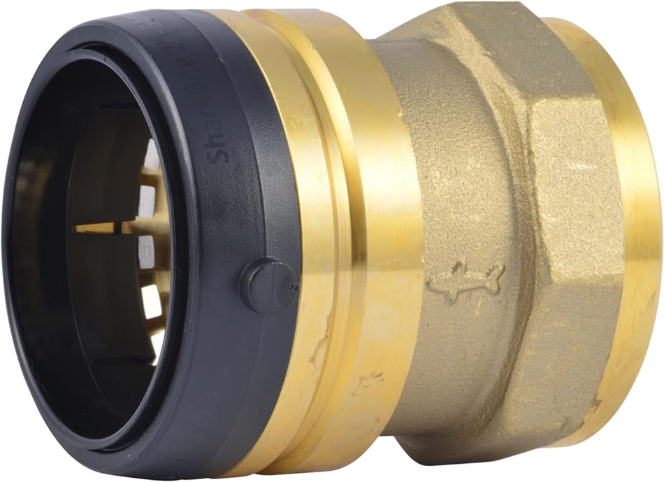 SharkBite 2 in. x 2 in. FNPT Brass Push Female Adapter