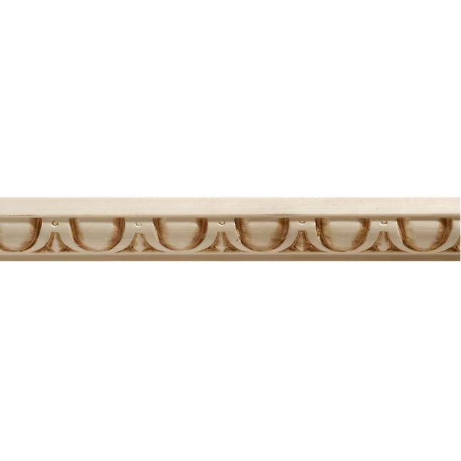 Ornamental Mouldings 1-in x 8-ft White Hardwood Unfinished Wood 681 Chair Rail Moulding