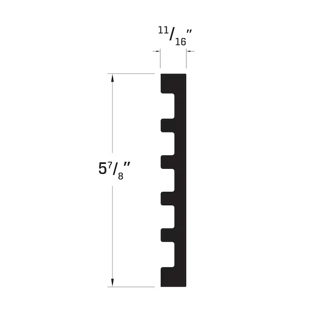 Royal Building Products 3/4-in x 5-7/8-in x 7-ft Unfinished PVC Door Jamb