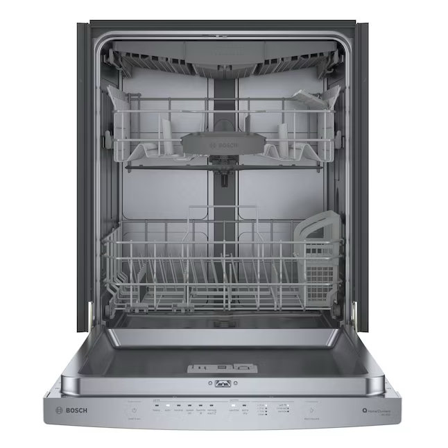 Bosch 300 Series Top Control 24-in Smart Built-In Dishwasher With Third Rack (Stainless Steel), 46-dBA