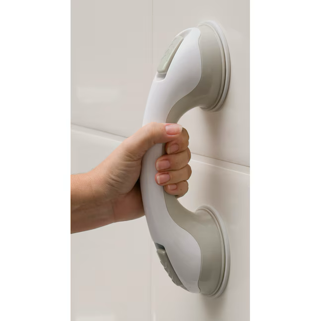 MHI Safe-er-grip 12-in White Suction Cup Grab Bar