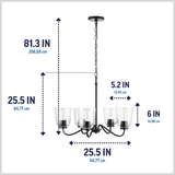 Project Source 5-Light Transitional LED Chandelier