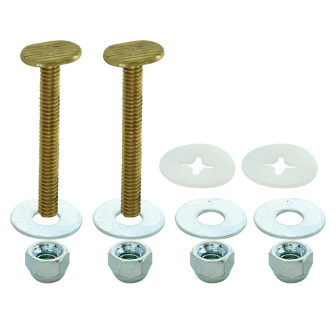 EZ-FLO Toilet Closet Bolts Brass 1/4 in. x 2-1/4 in.