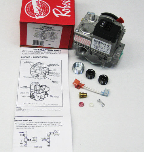 Robertshaw 720-079 Válvula de gas de encendido electrónico universal