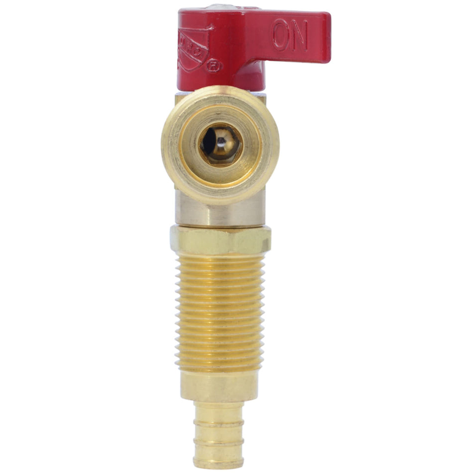 SharkBite 1/2 in. Brass Crimp Washing Machine Valve (Red)