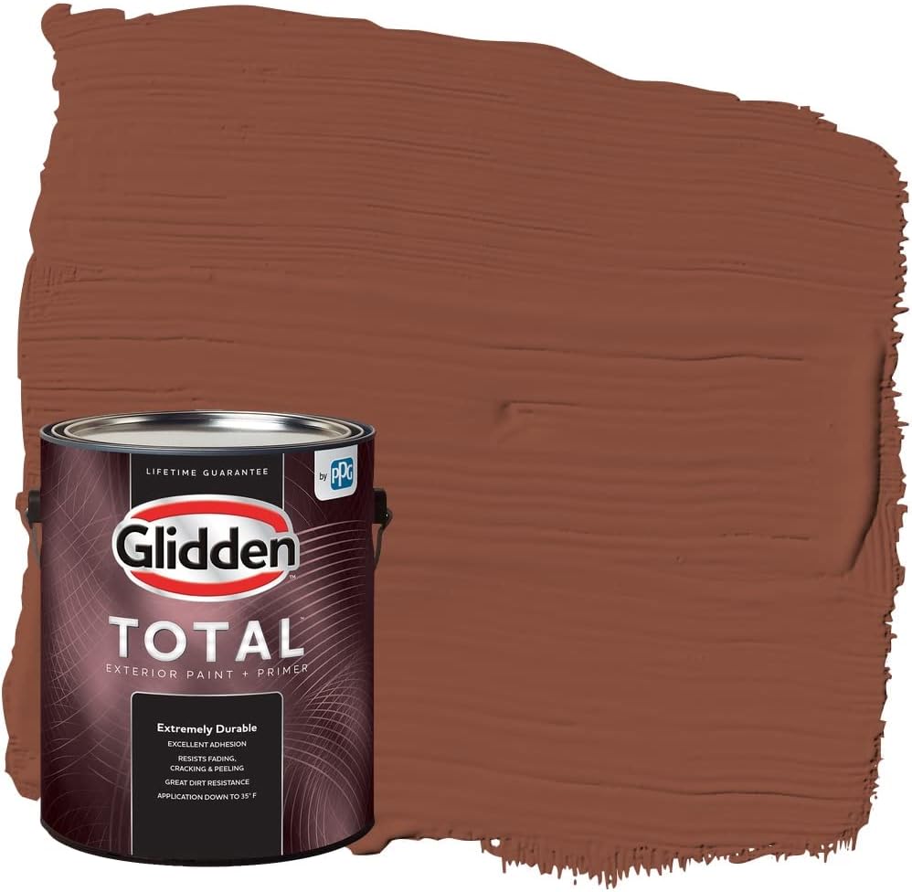 Pintura e imprimador para exteriores Glidden Total Semibrillante, Warm Wassail