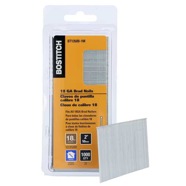 Bostitch  2-in 18-Gauge Straight Bright Collated Finish Nails (1000-Per Box)