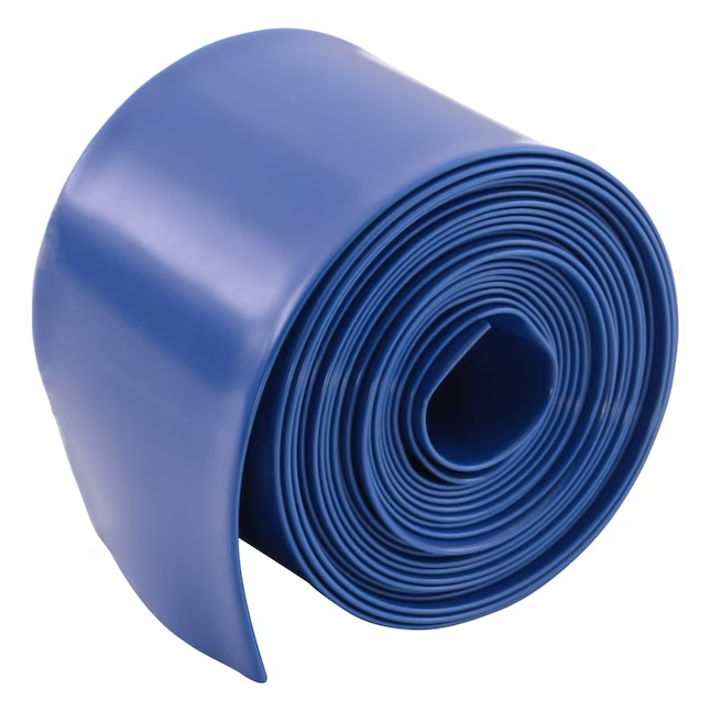 Manguera de descarga plana azul de PVC EZ-FLO de 2 pulgadas de diámetro interior x 15 pies