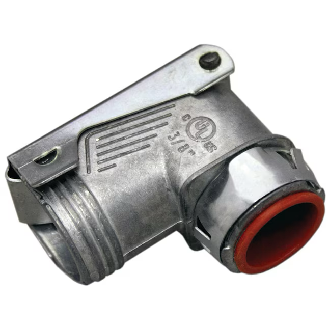 Sigma ProConnex 3/8-in 90-Degree Flexible Die Cast Zinc Squeeze Connector Conduit Fittings (2-Pack)