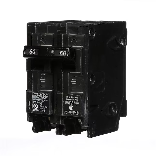 Siemens QP 60-amp 2-Pole Standard Trip Circuit Breaker