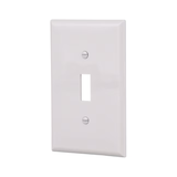 Eaton 1-Gang Midsize White Polycarbonate Indoor Toggle Wall Plate (10-Pack)