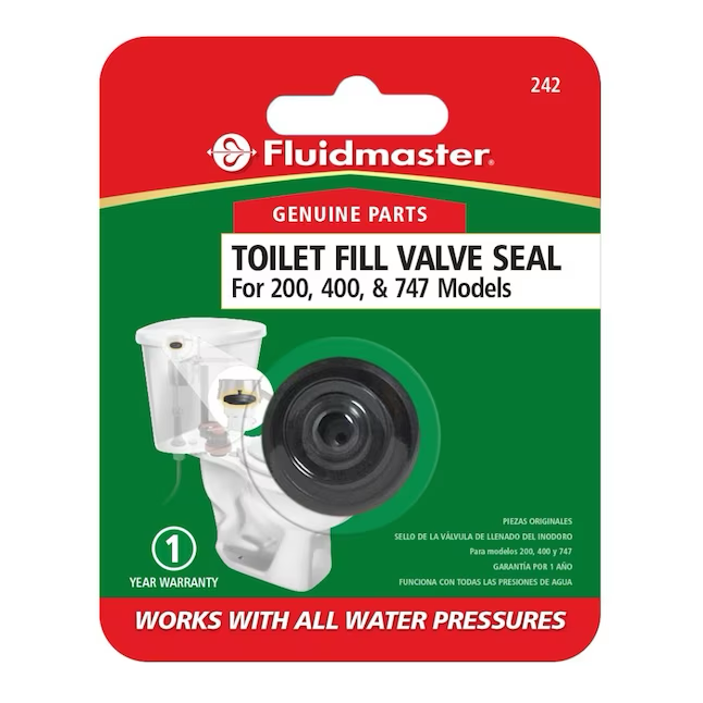 Fluidmaster 400A Toilet Hardware Kit - Black Rubber Replacement Seal